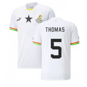 Ghana Thomas Partey #5 Replika Hjemmebanetrøje VM 2022 Kortærmet